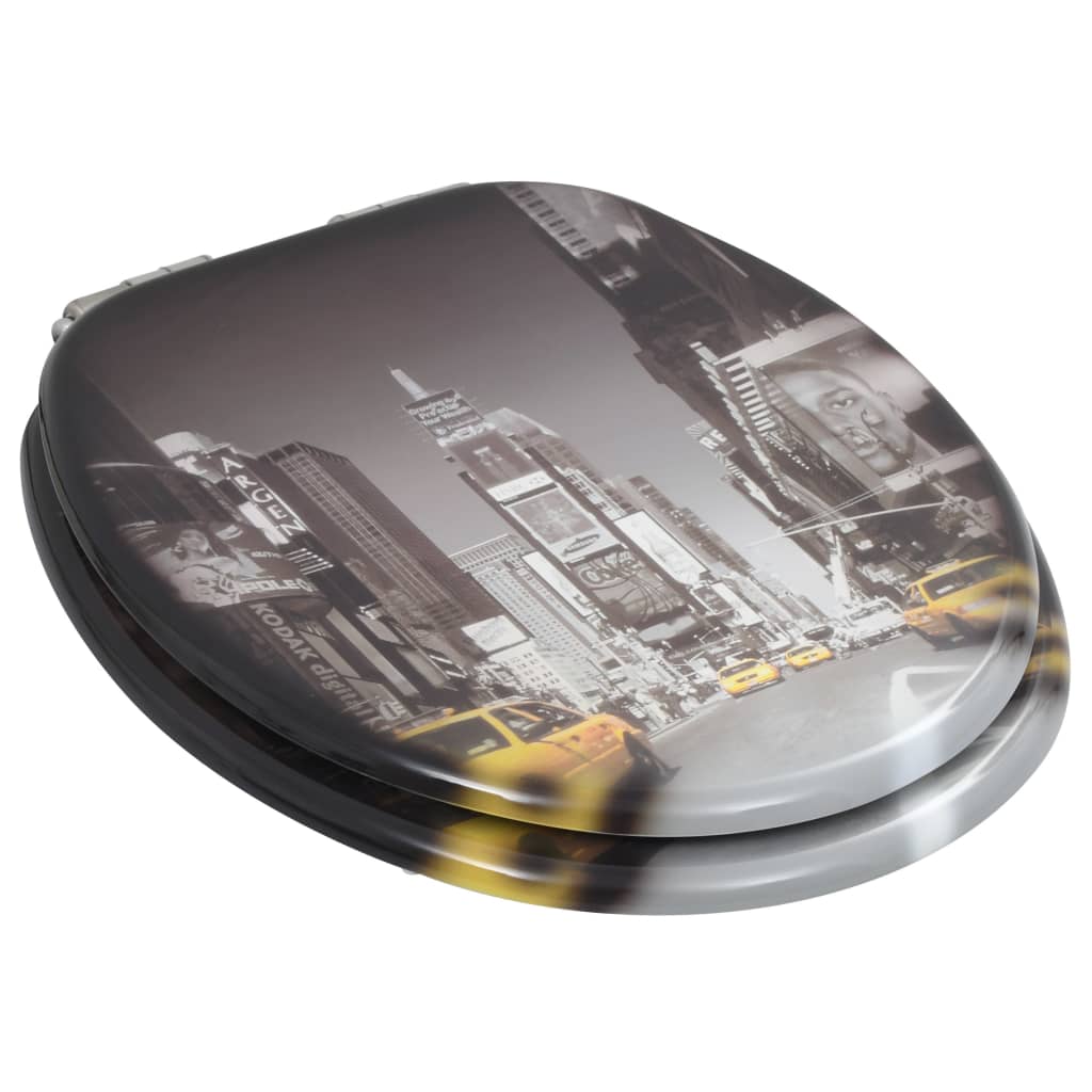 8719883691640_g_en_hd_3 vidaXL WC Toilet Seats 2 pcs with Soft Close Lids MDF New York Design - Image 4