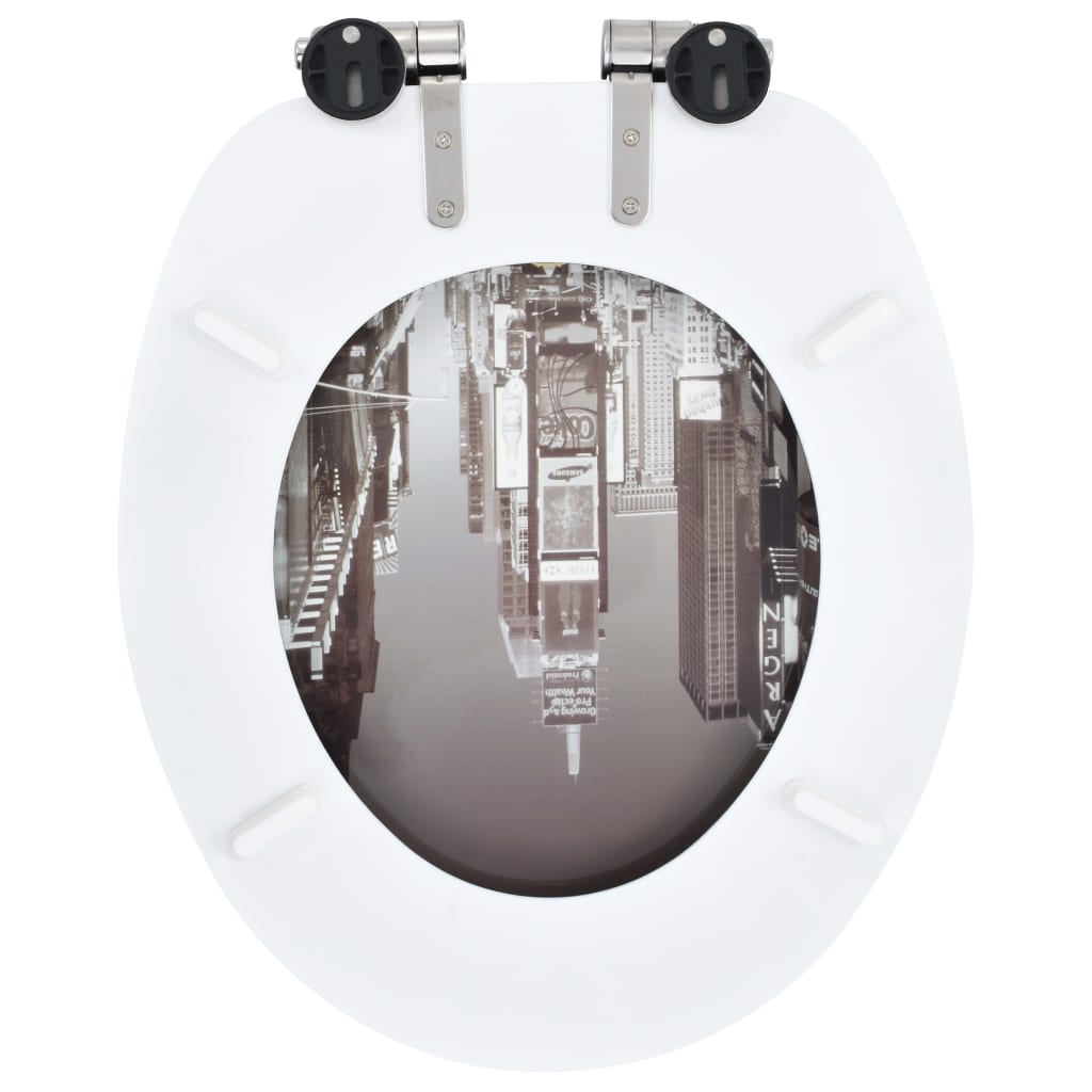 8719883691640_g_en_hd_5 vidaXL WC Toilet Seats 2 pcs with Soft Close Lids MDF New York Design - Image 6