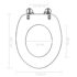 vidaXL WC Toilet Seats 2 pcs with Soft Close Lids MDF New York Design - Image 10