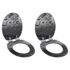 vidaXL WC Toilet Seats 2 pcs with Soft Close Lids MDF Water Drop Design