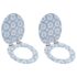 vidaXL WC Toilet Seats 2 pcs with Soft Close Lids MDF Porcelain Design