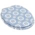 vidaXL WC Toilet Seats 2 pcs with Soft Close Lids MDF Porcelain Design - Image 4