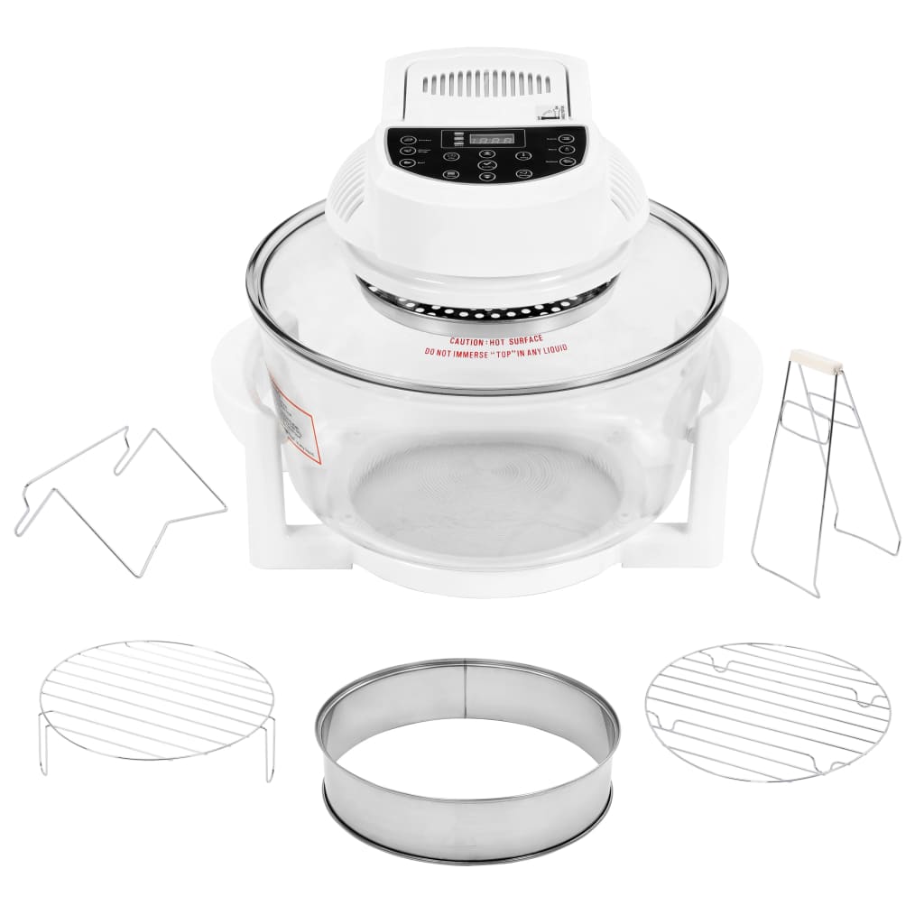 8719883692951_a_en_hd_1 vidaXL Halogen Convection Oven with Extension Ring and Digital Timer 1400 W 17 L - Image 2