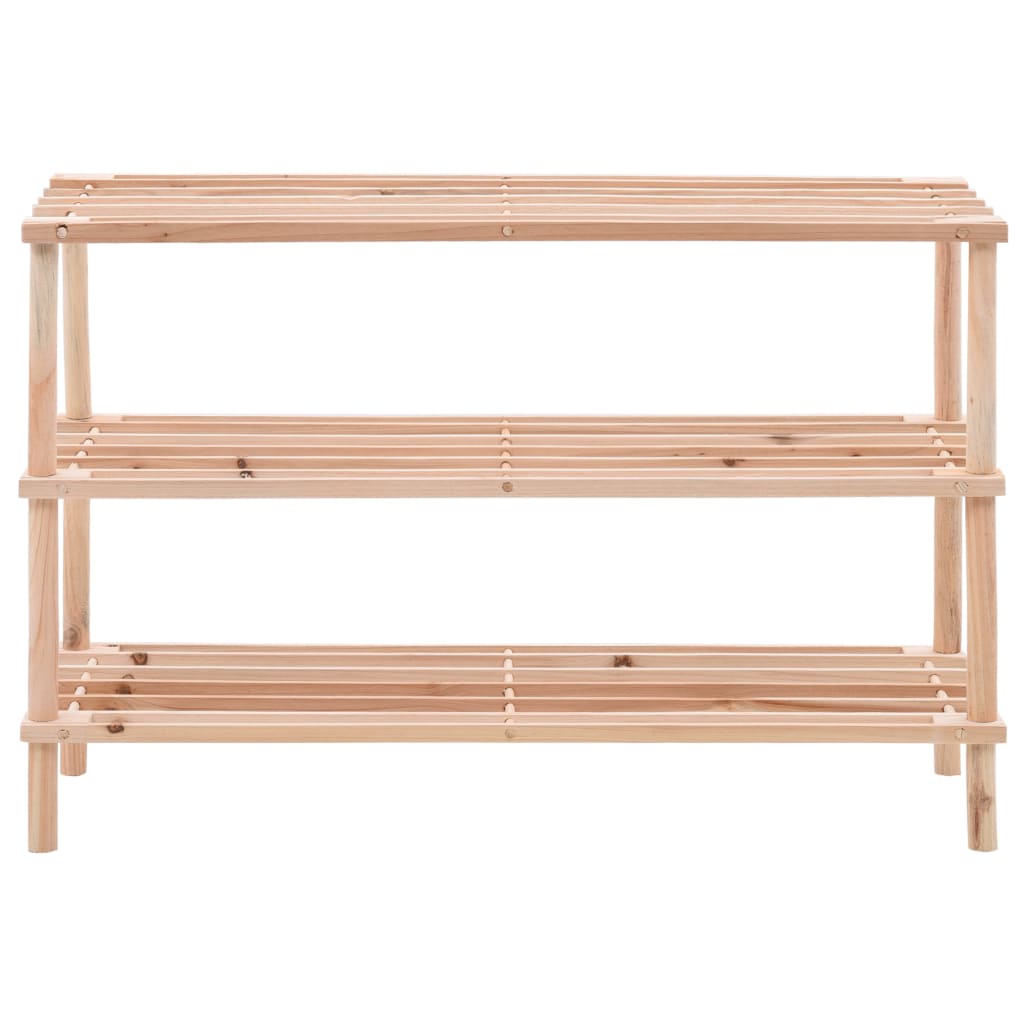 8719883693262_g_en_hd_1 vidaXL 3-Tier Shoe Rack Solid Fir Wood - Image 2