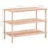 vidaXL 3-Tier Shoe Rack Solid Fir Wood - Image 6