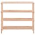 vidaXL 4-Tier Shoe Rack Solid Fir Wood - Image 2