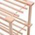 vidaXL 4-Tier Shoe Rack Solid Fir Wood - Image 5