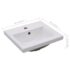 vidaXL Built-in Basin 42x39x18 cm Ceramic White - Image 7