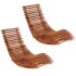 vidaXL Rocking Sun Loungers 2 pcs Solid Wood Acacia