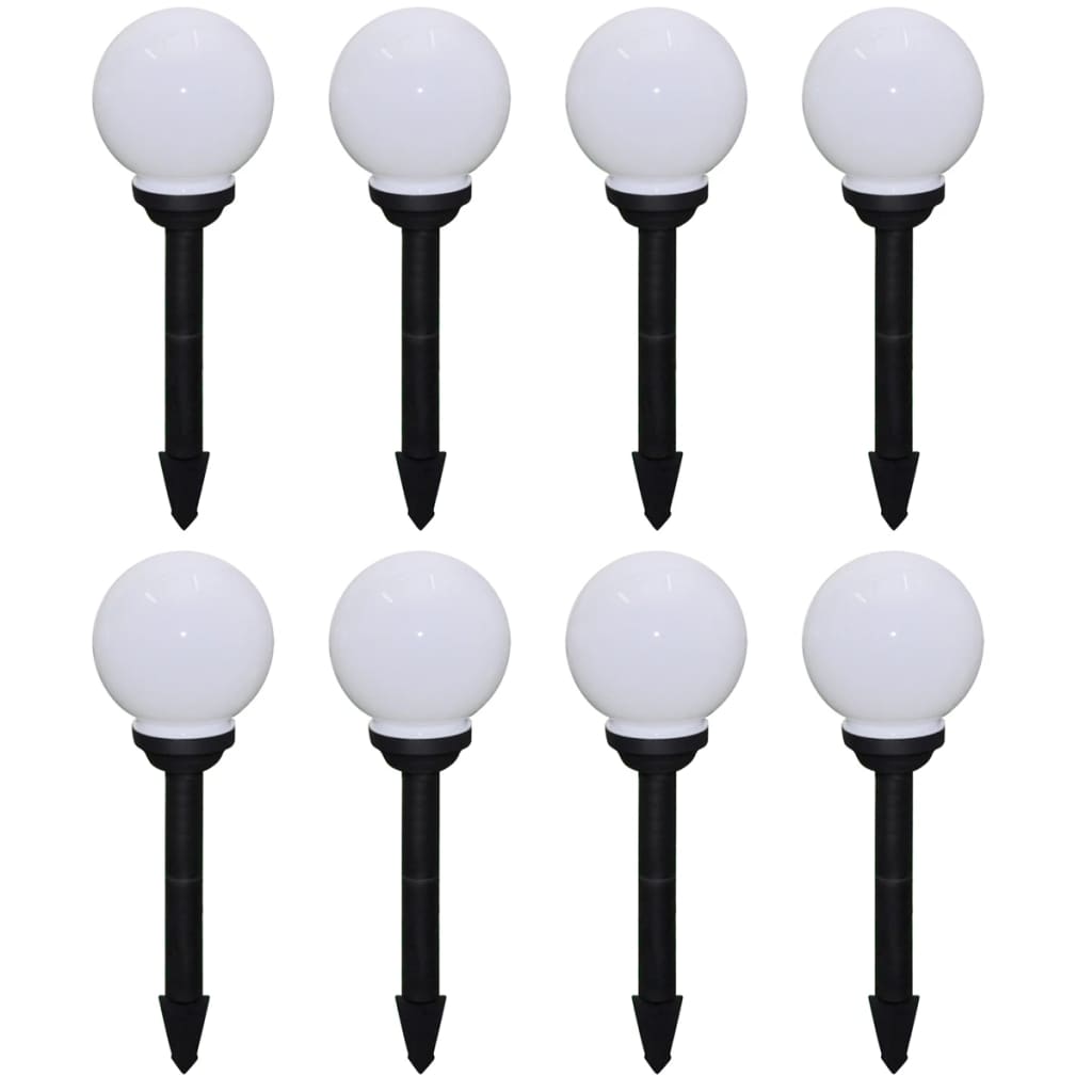 8719883695747_a_en_hd_1 vidaXL Outdoor Pathway Lamps 8 pcs LED 15 cm with Ground Spike - Image 1