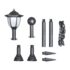vidaXL Solar Lights 4 pcs with Chain Fence and Poles - Image 4
