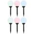 vidaXL Outdoor Solar Lamps 6 pcs LED Spherical 20 cm RGB