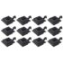 vidaXL Outdoor Solar Lamps 12 pcs LED Square 12 cm Black