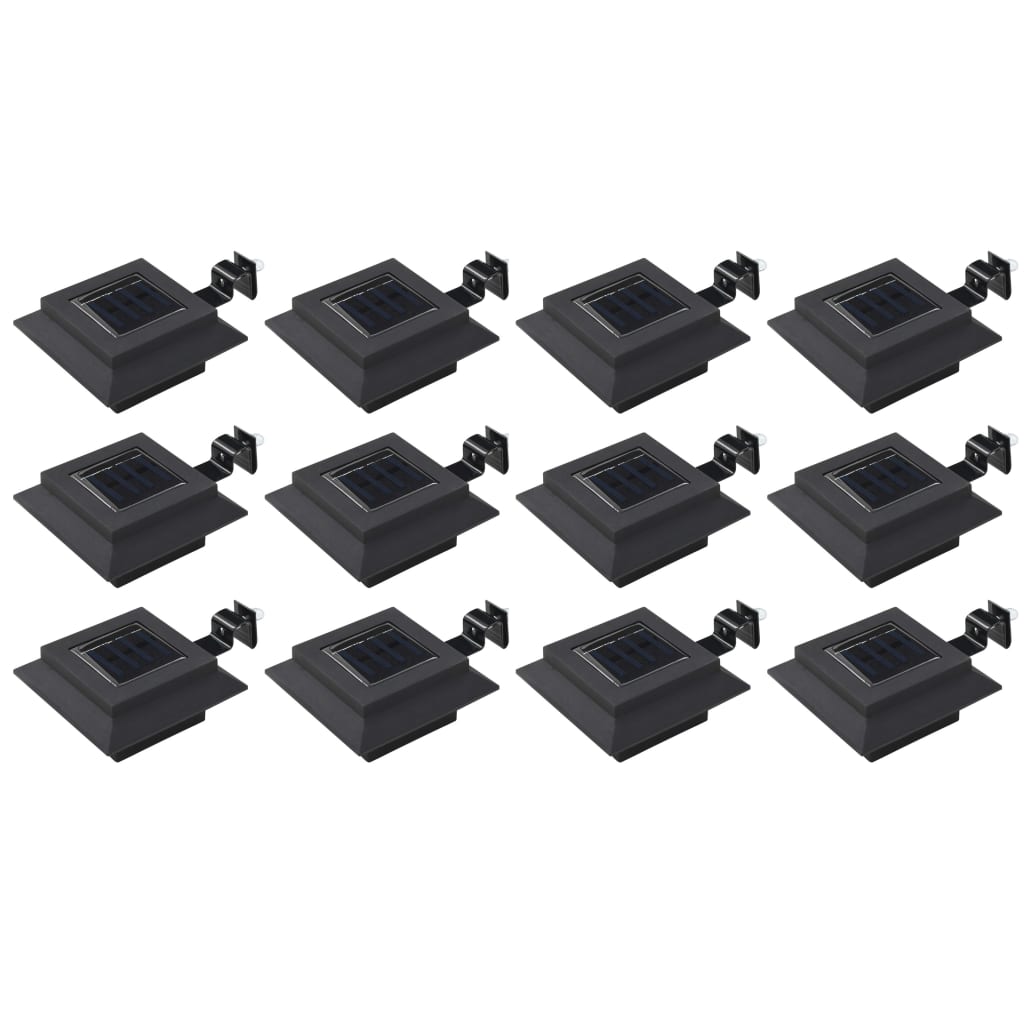 8719883695969_a_en_hd_1 vidaXL Outdoor Solar Lamps 12 pcs LED Square 12 cm Black - Image 1