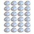 vidaXL Outdoor Solar Wall Lamps LED 24 pcs Round Silver
