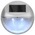 vidaXL Outdoor Solar Wall Lamps LED 24 pcs Round Silver - Image 6
