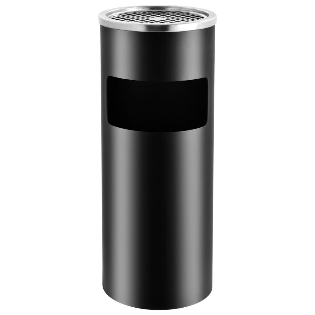 8719883705248_g_en_hd_1 vidaXL Ashtray Dustbin Hotel 30 L Steel Black - Image 2
