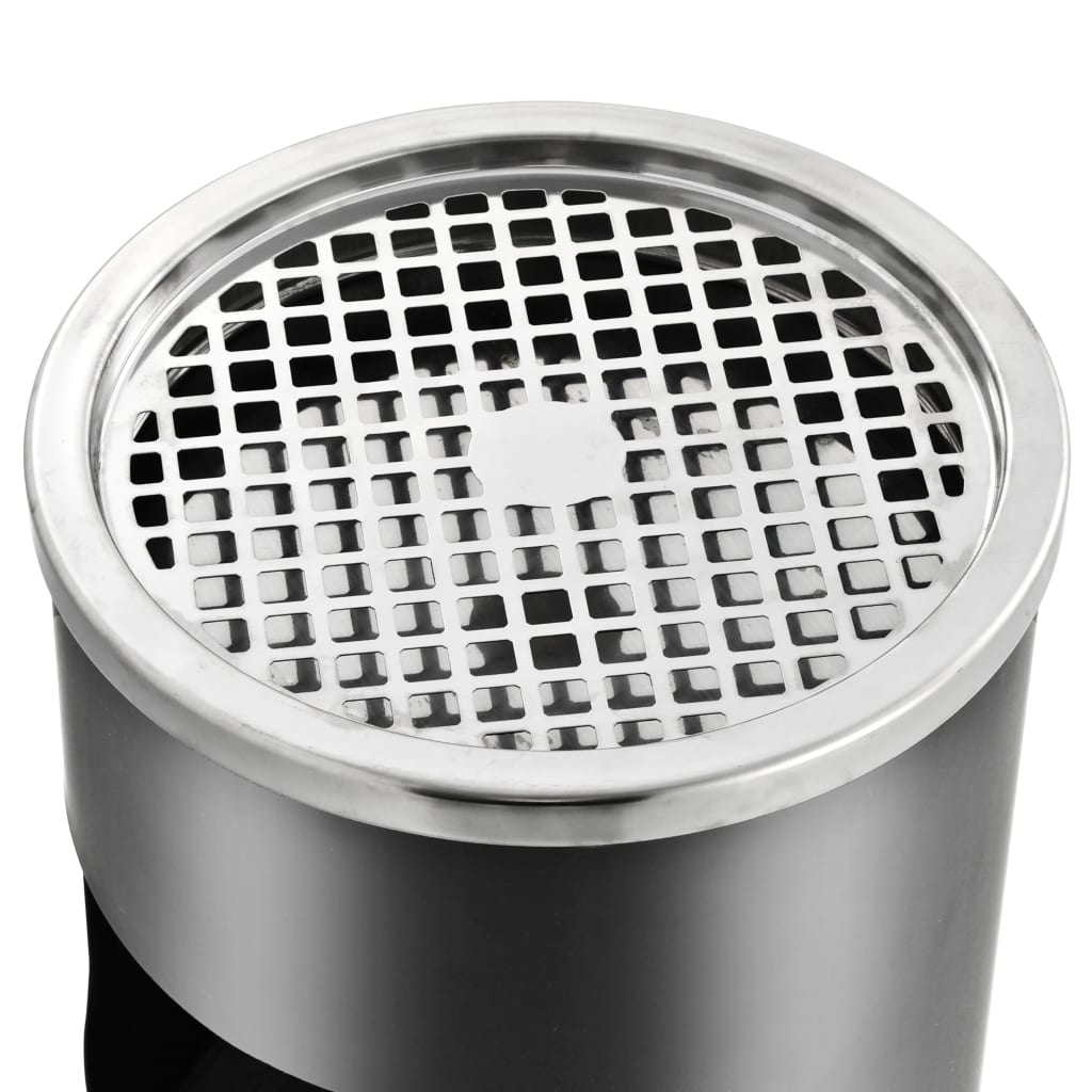8719883705255_g_en_hd_3 vidaXL Ashtray Dustbin Hotel 30 L Steel Grey - Image 4