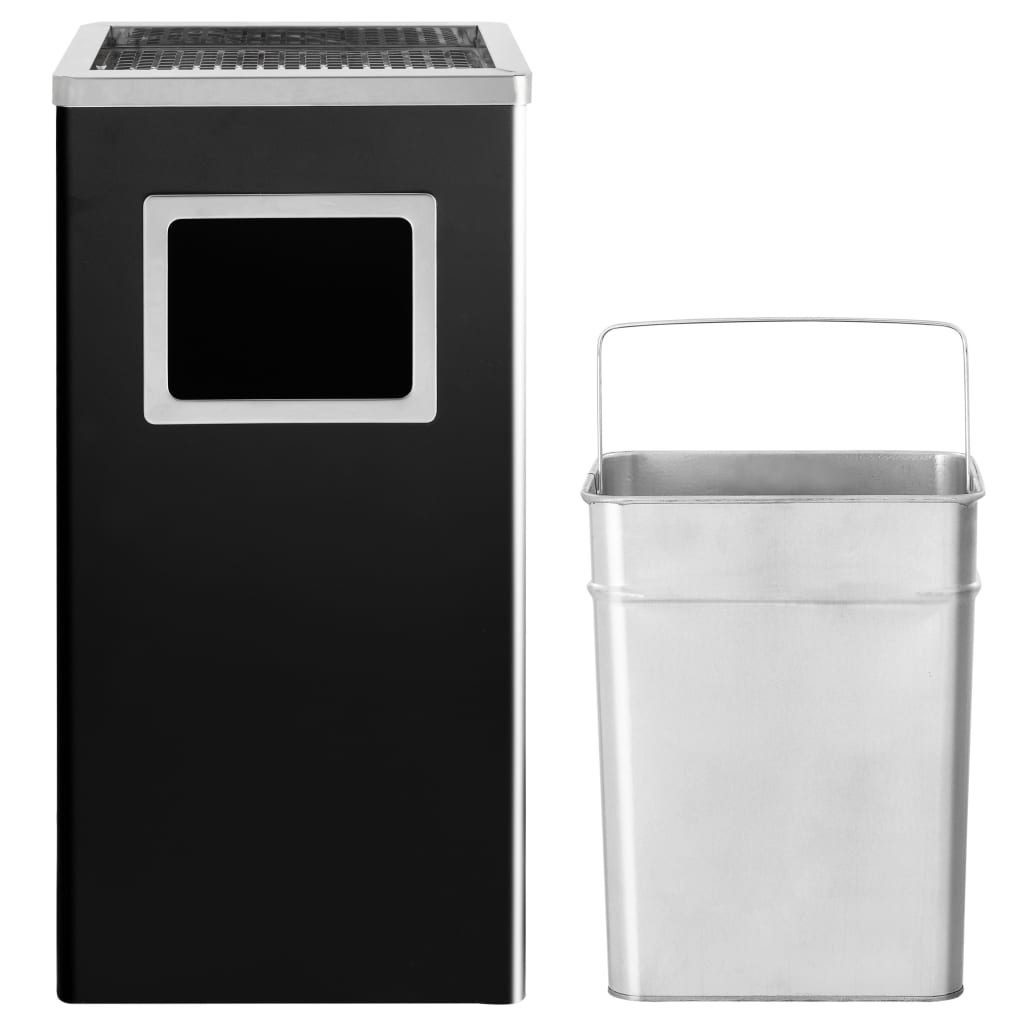 8719883705293_g_en_hd_2 vidaXL Ashtray Dustbin Hotel 45 L Steel Black - Image 3