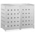 vidaXL Double Wheelie Bin Shed 240 L Stainless Steel - Image 2
