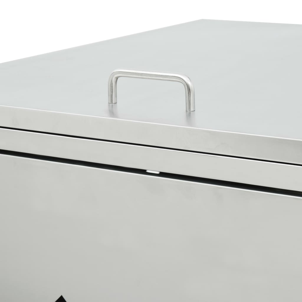 8719883706016_g_en_hd_4 vidaXL Double Wheelie Bin Shed 240 L Stainless Steel - Image 6