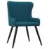 vidaXL Dining Chairs 2 pcs Blue Velvet - Image 2