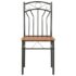vidaXL Dining Chairs 4 pcs Brown MDF - Image 3