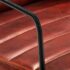 vidaXL Armchair Dark Brown Real Leather - Image 6