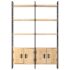 vidaXL 4-Tier Bookcase 124x30x180 cm Solid Mango Wood - Image 2