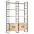 vidaXL 4-Tier Bookcase 124x30x180 cm Solid Mango Wood - Image 12