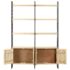 vidaXL 4-Tier Bookcase 124x30x180 cm Solid Mango Wood - Image 4