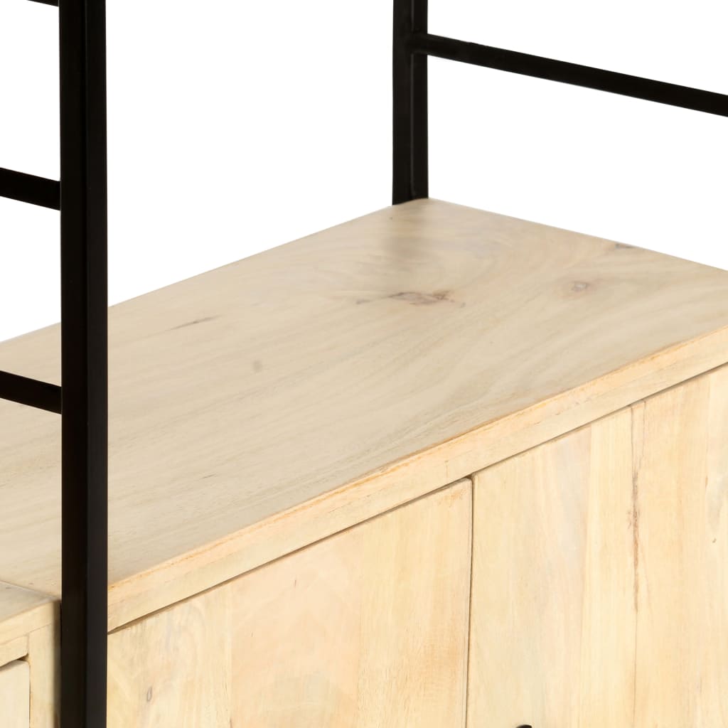 8719883711829_g_en_hd_6 vidaXL 4-Tier Bookcase 124x30x180 cm Solid Mango Wood - Image 8