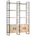 vidaXL 4-Tier Bookcase 124x30x180 cm Solid Mango Wood - Image 11