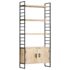 vidaXL 4-Tier Bookcase 80x30x180 cm Solid Mango Wood