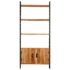 vidaXL 4-Tier Bookcase 80x30x180 cm Rough Mango Wood - Image 2