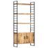 vidaXL 4-Tier Bookcase 80x30x180 cm Rough Mango Wood - Image 12