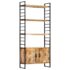 vidaXL 4-Tier Bookcase 80x30x180 cm Rough Mango Wood - Image 14