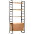 vidaXL 4-Tier Bookcase 80x30x180 cm Rough Mango Wood - Image 5