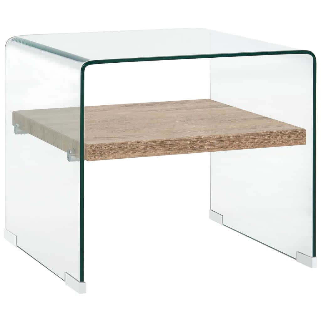 8719883714226_a_en_hd_1 vidaXL Coffee Table Clear 50x50x45 cm Tempered Glass - Image 1