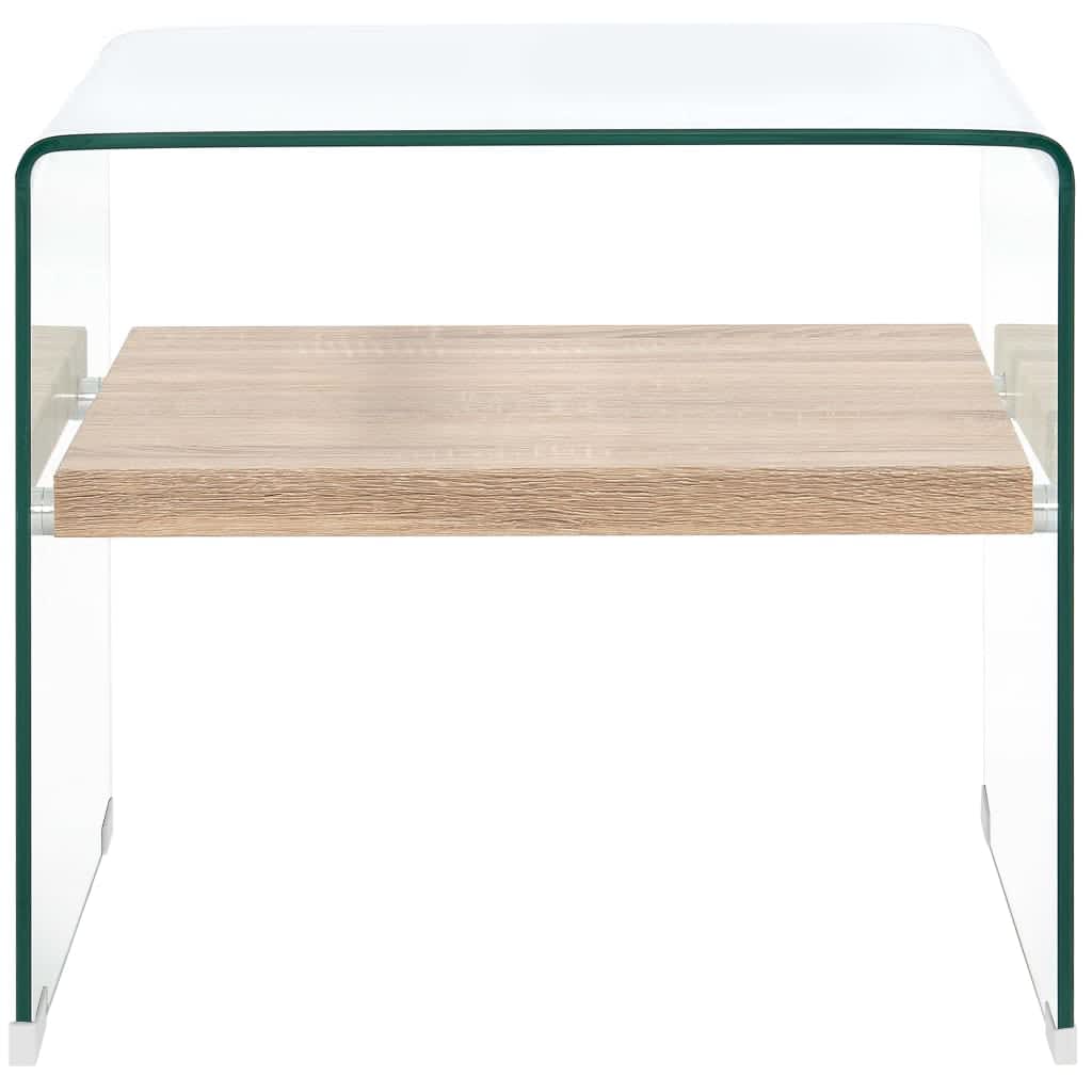 8719883714226_g_en_hd_1 vidaXL Coffee Table Clear 50x50x45 cm Tempered Glass - Image 2
