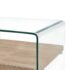 vidaXL Coffee Table Clear 50x50x45 cm Tempered Glass - Image 3