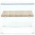 vidaXL Coffee Table Clear 50x50x45 cm Tempered Glass - Image 4