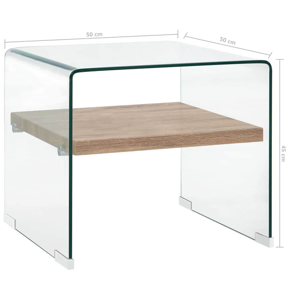 8719883714226_g_en_hd_4 vidaXL Coffee Table Clear 50x50x45 cm Tempered Glass - Image 5
