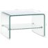 vidaXL Coffee Table Clear 50x45x33 cm Tempered Glass - Image 5