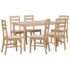 vidaXL 7 Piece Dining Set Solid Wood Acacia