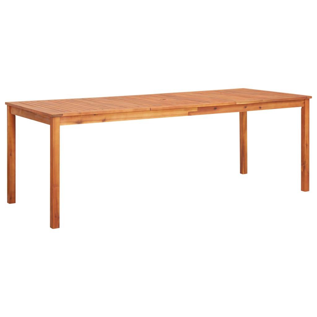 vidaXL Garden Table 215x90x74 cm Solid Acacia Wood