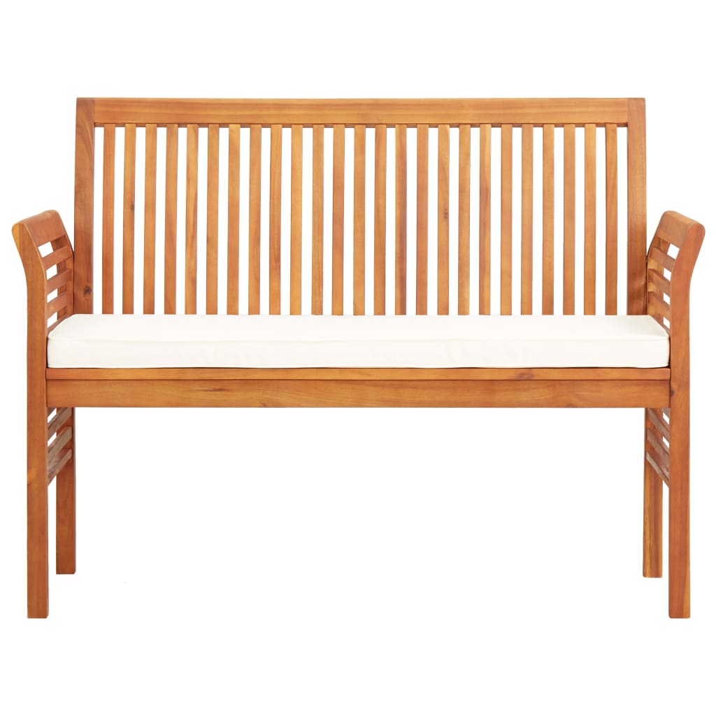 8719883719139_g_en_hd_1 vidaXL 2-Seater Garden Bench with Cushion 120 cm Solid Acacia Wood - Image 2