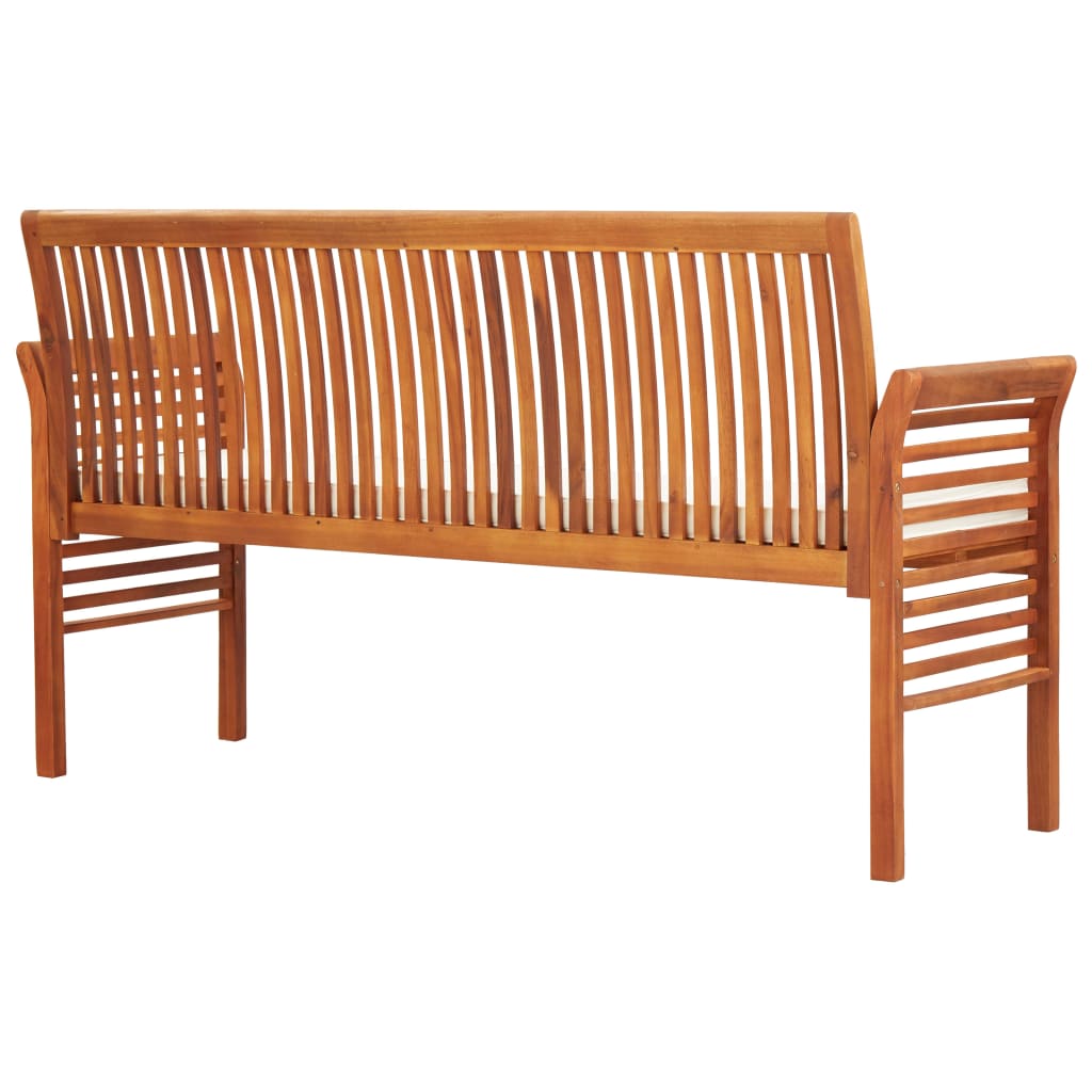 8719883719146_g_en_hd_3 vidaXL 3-Seater Garden Bench with Cushion 150 cm Solid Acacia Wood - Image 4