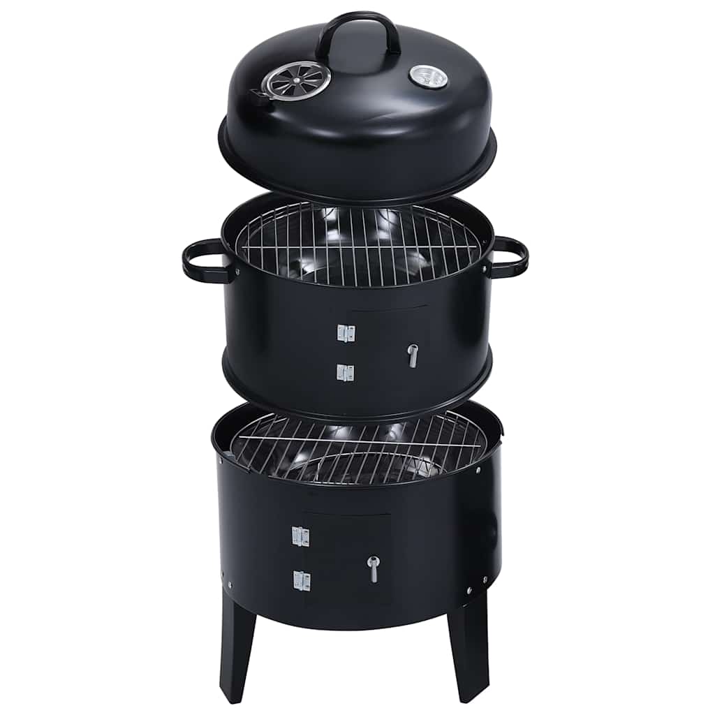 8719883719252_g_en_hd_1 vidaXL 3-in-1 Charcoal Smoker BBQ Grill 40x80 cm - Image 2