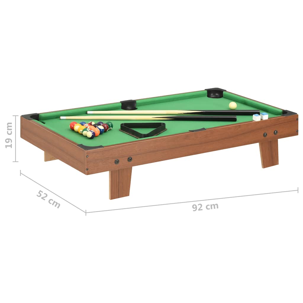 8719883719795_g_en_hd_7 vidaXL 3 Feet Mini Pool Table 92x52x19 cm Brown and Green - Image 8